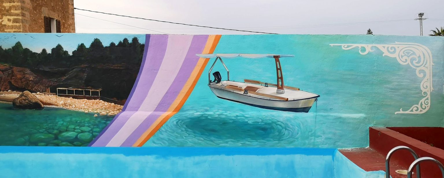LLaut Mural Graffiti Mallorca